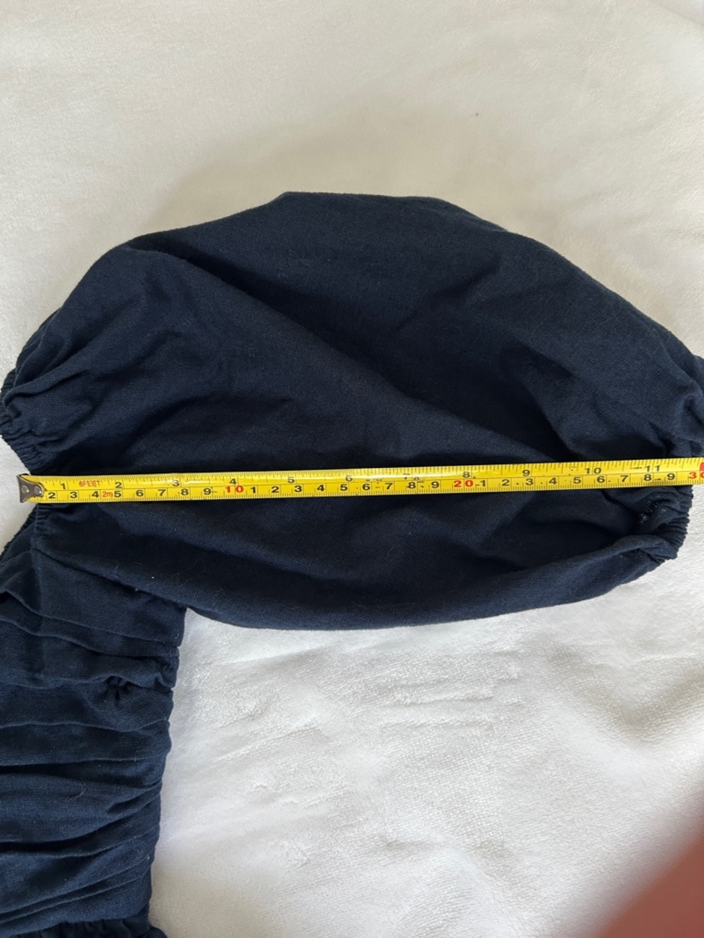 Abercrombie & Fitch Navy Puff Sleeve Babydoll Dress - Picture 7 of 7